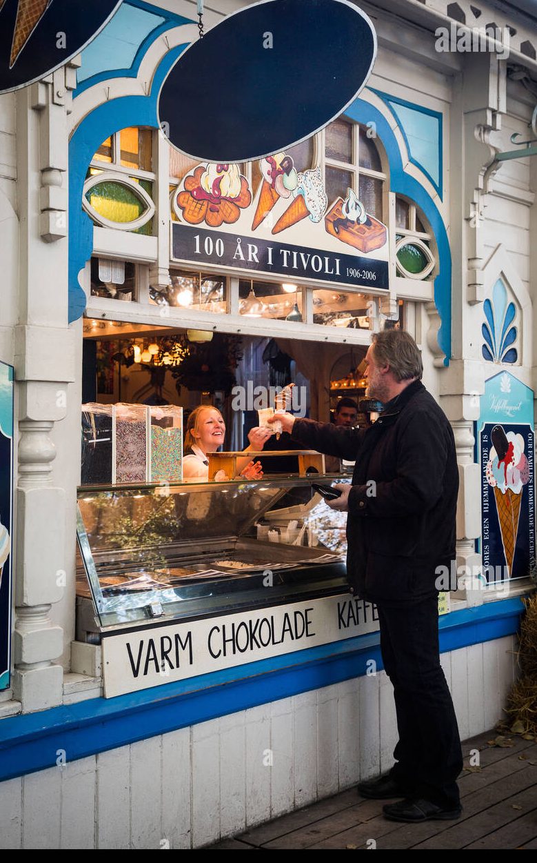 danish ice cream cafe