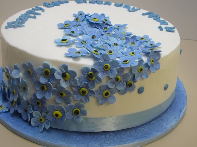 forgetmenot cake dessert