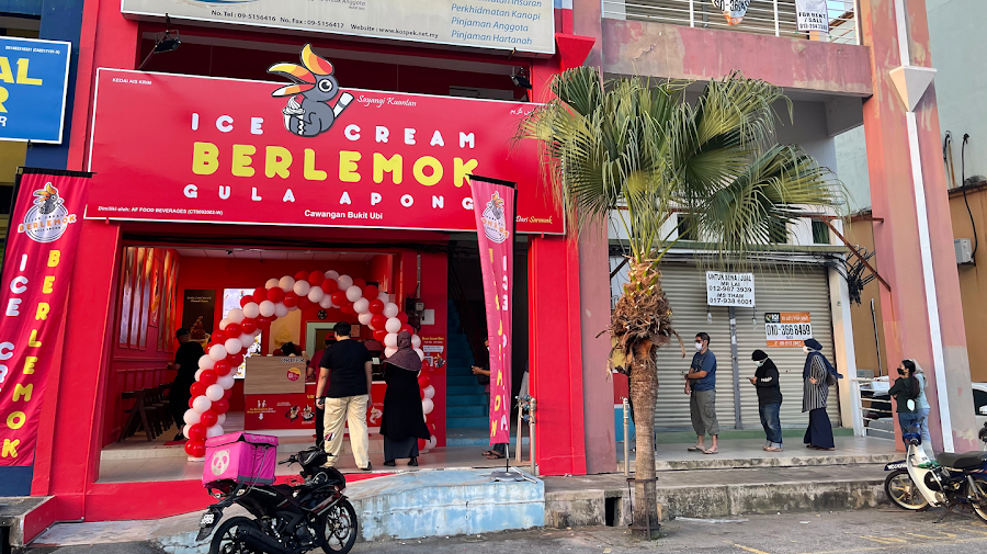 ice cream berlemok gula apong caw kuala berang
