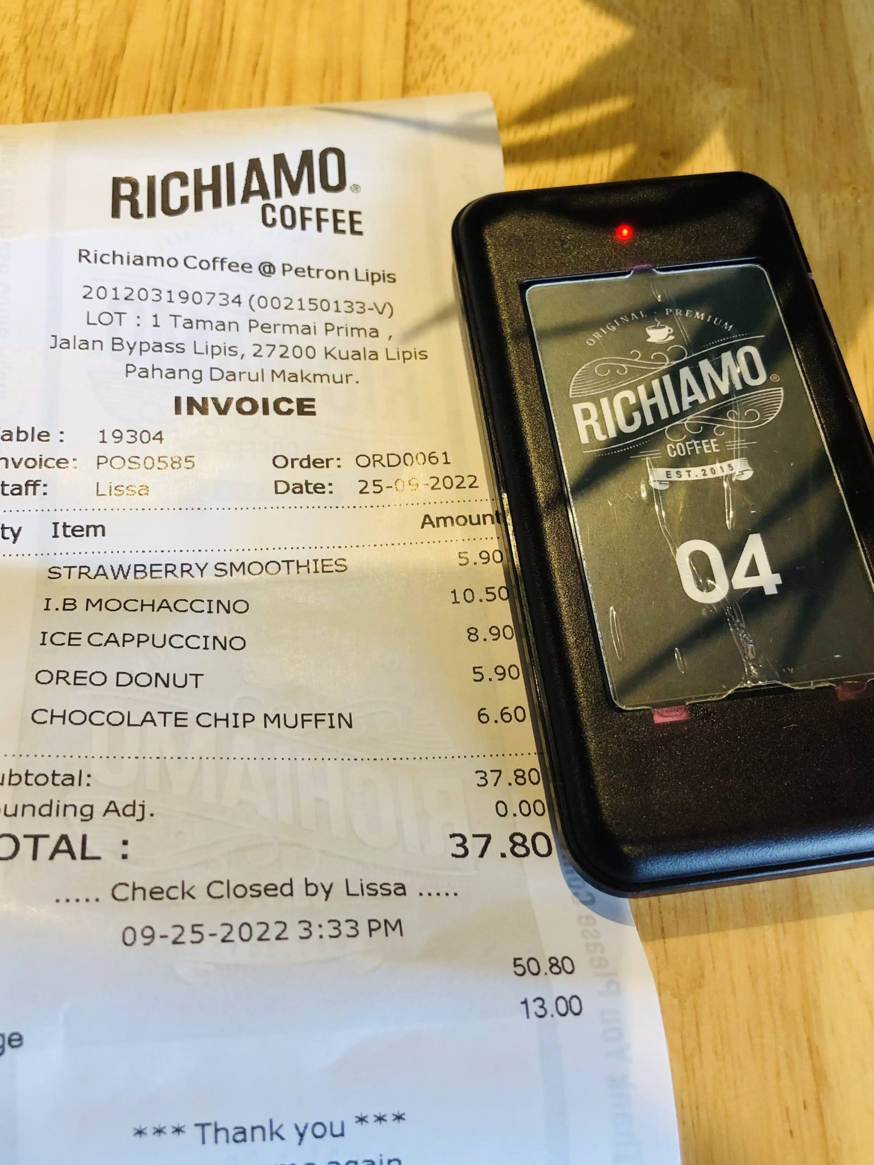 Richiamo Coffee @ Petron Lipis 1 richiamo coffee petron lipis